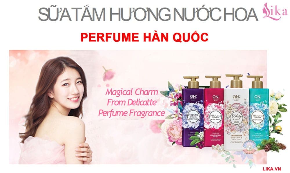 Sữa tắm Perfume Hàn Quốc – Sữa tắm nước hoa cao cấp On The Body