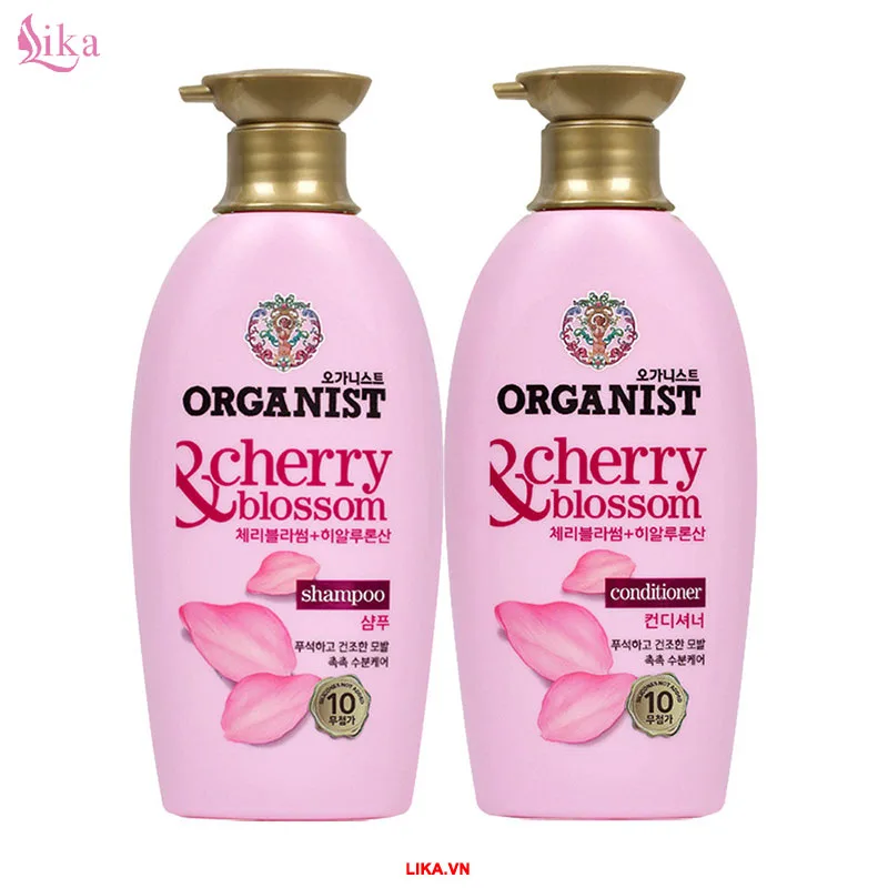 Bộ đôi dầu gội orgnist và kem xả organist Cherry Blossom