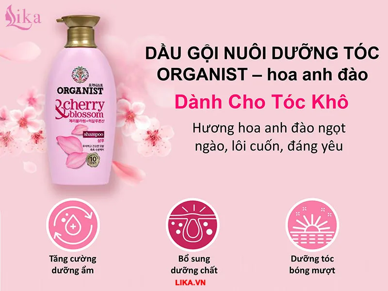 Công dụng Dầu gội Organist Cherry Blossom 
