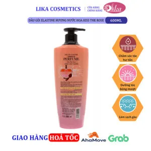 Dầu gội Elastine hương nước hoa Kiss The Rose 600ml