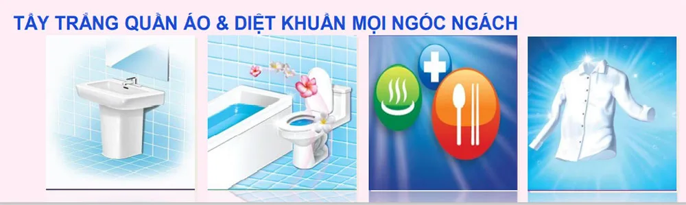 Dung dịch tẩy trắng khử trùng diệt khuẩn Hàn Quốc