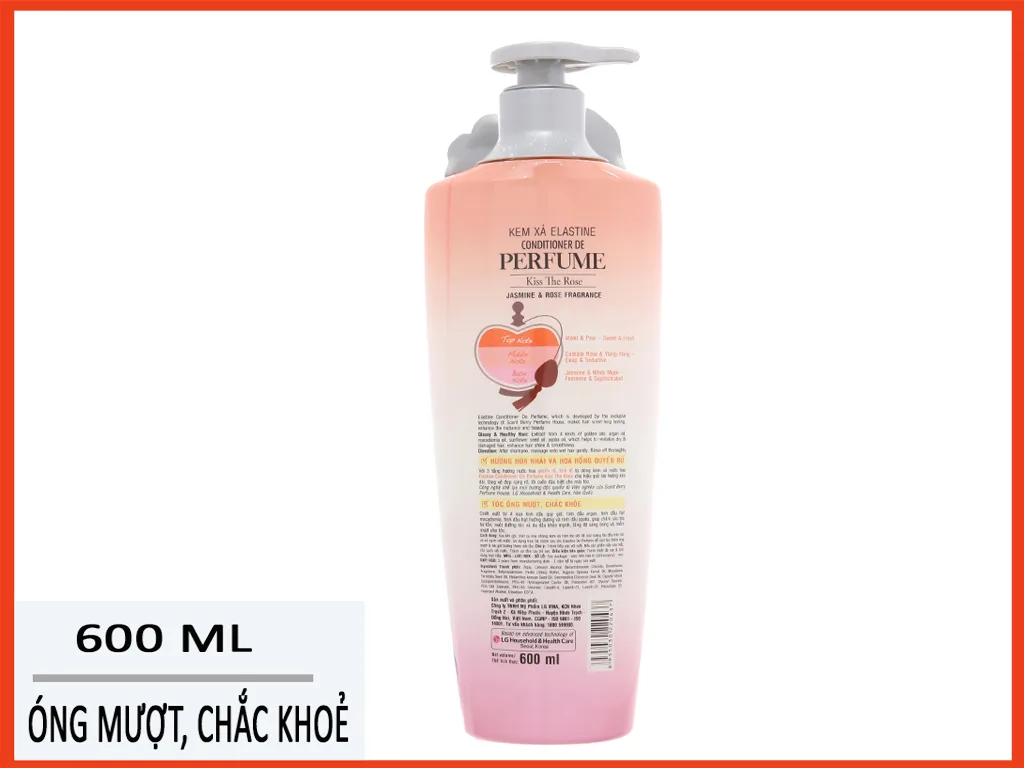 Kem xả Elastine dưỡng tóc Kiss The Rose 600ml 8 Hướng dẫn sử dụng Kem xả Elastine dưỡng tóc Kiss The Rose 600ml