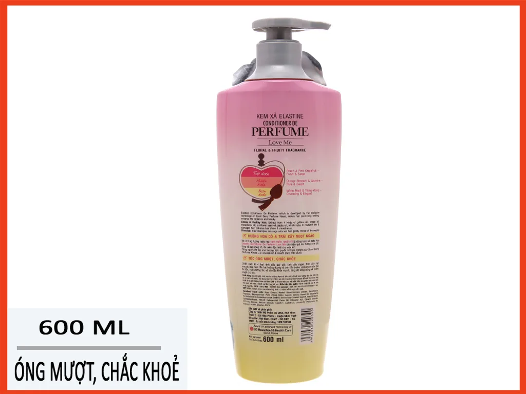 Hưỡng dẫn sử dụng Kem xả Elastine dưỡng tóc Love Me 600ml