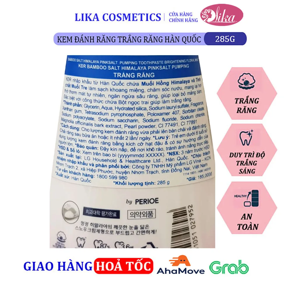 Kem Đánh Răng Trắng Răng Hàn Quốc