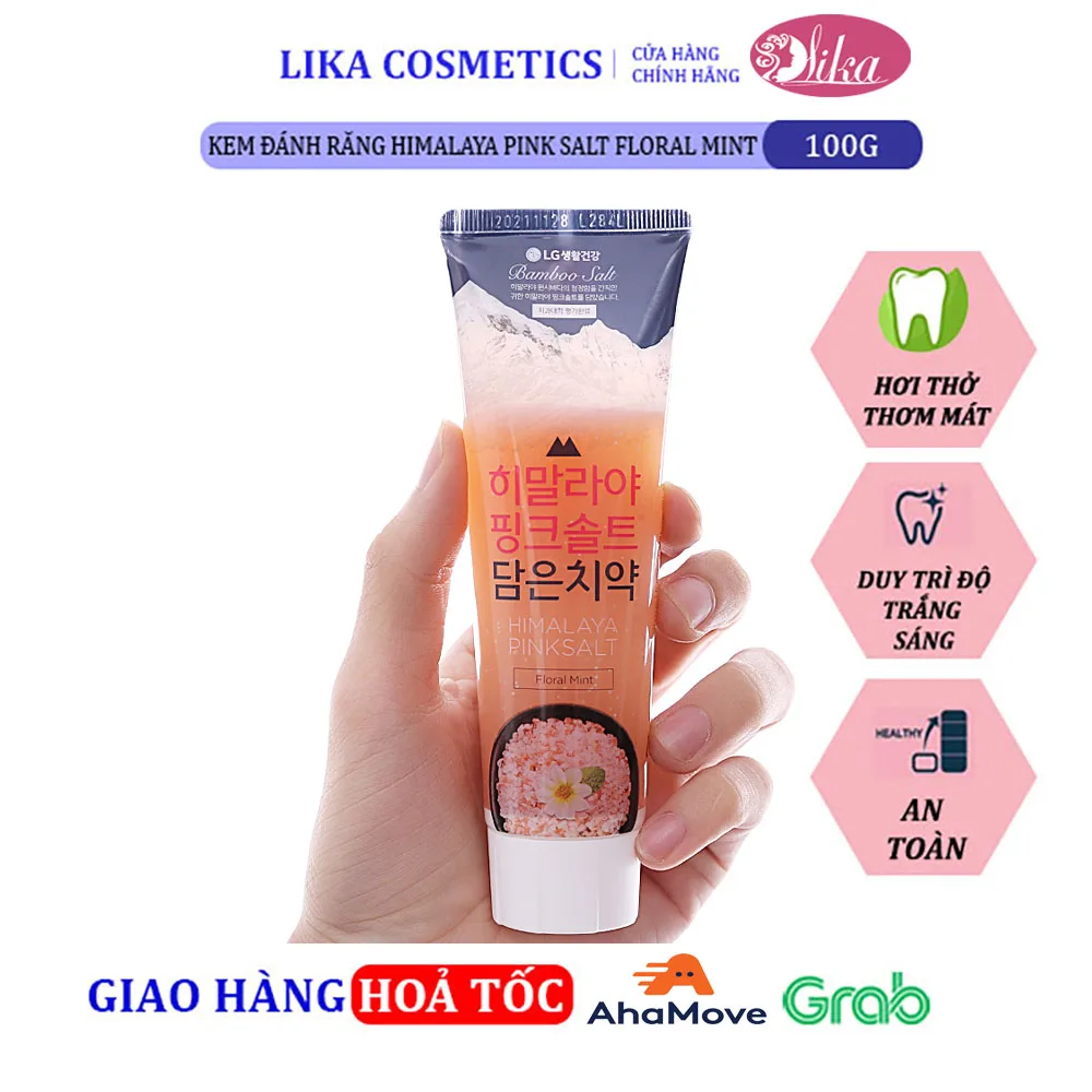 Kem đánh răng muối hồng Himalaya Pink Salt Floral Mint 100g 5 Kem Đánh Răng Bamboo Himalaya Pink Salt Floral Mint 100g