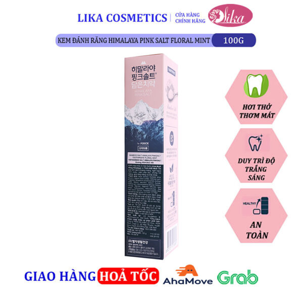 Kem Đánh Răng Bamboo Himalaya Pink Salt Floral Mint 100g