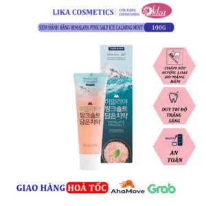 Kem Đánh Răng Bamboo Himalaya Pink Salt Ice Calming Mint 100g