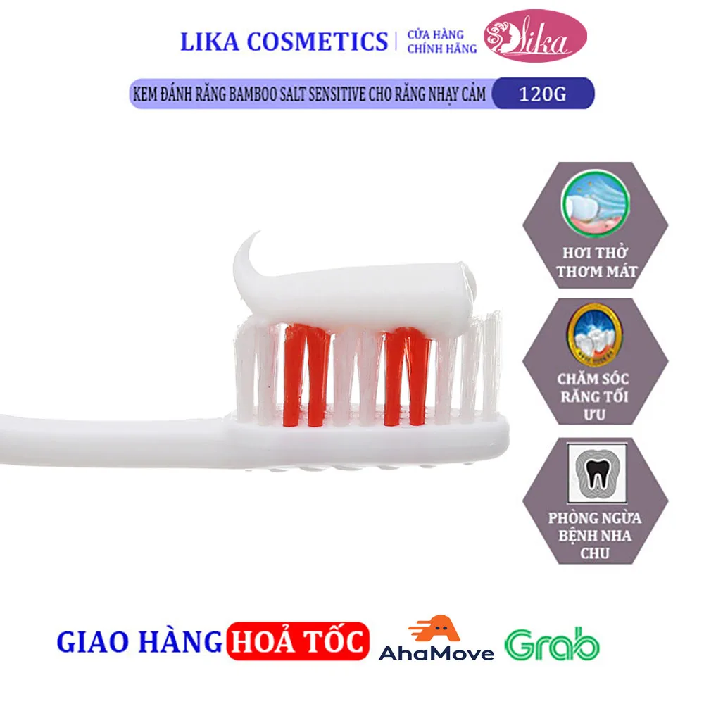 Kem Đánh Răng cho răng nhạy cảm 120g 4 Kem Đánh Răng Bamboo Salt Sensitive Cho răng nhạy cảm 120g