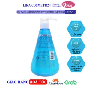 Lika Cosmetics - Mỹ Phẩm Tiêu Dùng Hàn Quốc 36 Kem Đánh Răng Perioe Cool Mint Hương Bạc Hà Pumping 285g