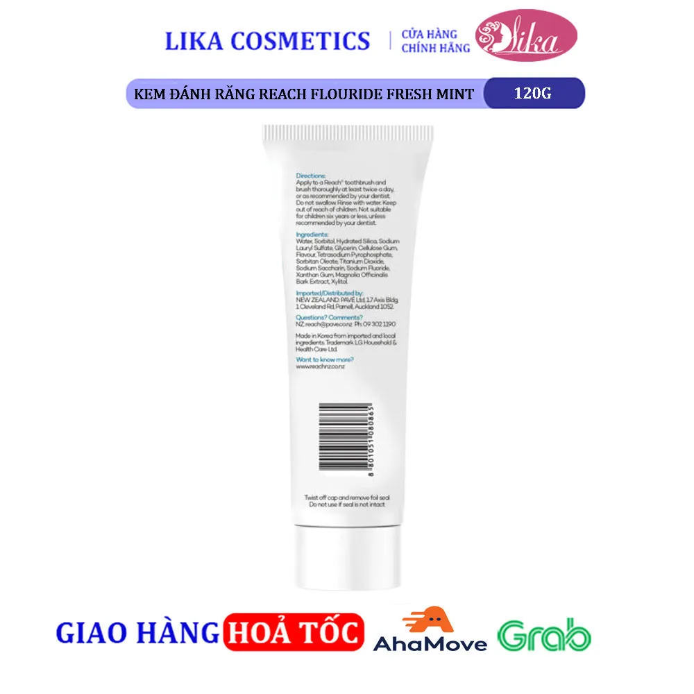 Kem Đánh Răng Reach Flouride Fresh Mint 120g