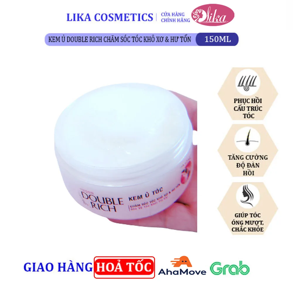Kem ủ Double Rich chăm sóc tóc khô xơ & hư tổn 150g