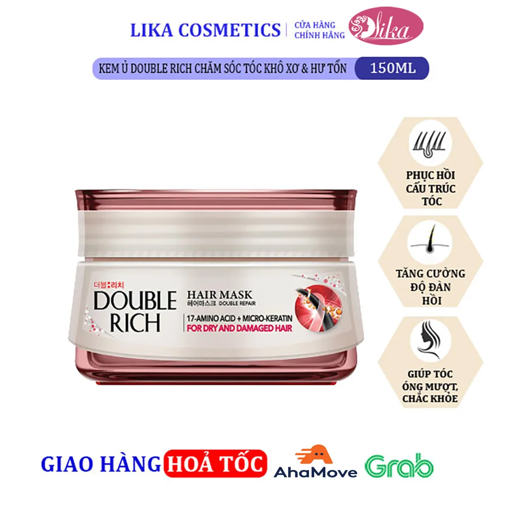 Kem ủ Double Rich chăm sóc tóc khô xơ & hư tổn 150g