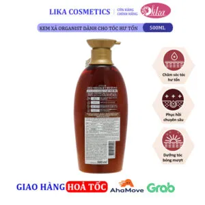 Lika Cosmetics - Mỹ Phẩm Tiêu Dùng Hàn Quốc 64 Kem xả Organist Tinh dầu Morocco Argan 500ml