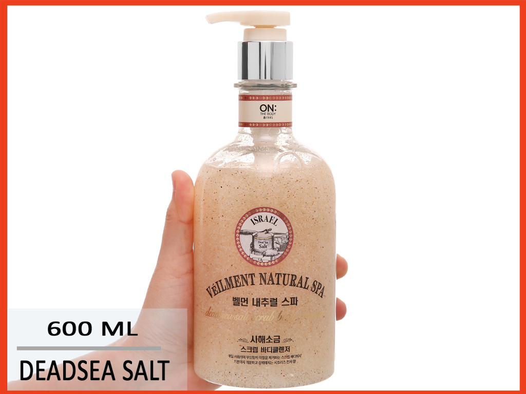 Mô tả Sữa tắm On The Body hạt Veilment Natural Spa Dead Sea Salt 600g
