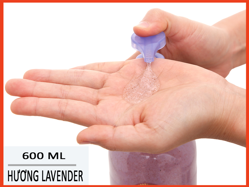 Mô tả Sữa tắm On The Body hạt Veilment Natural Spa Lavender 600g