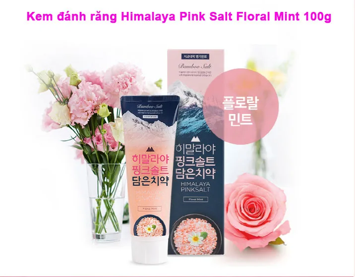 Kem đánh răng muối hồng Himalaya Pink Salt Floral Mint 100g 13 Mua kem đánh răng himalaya Pink salt
