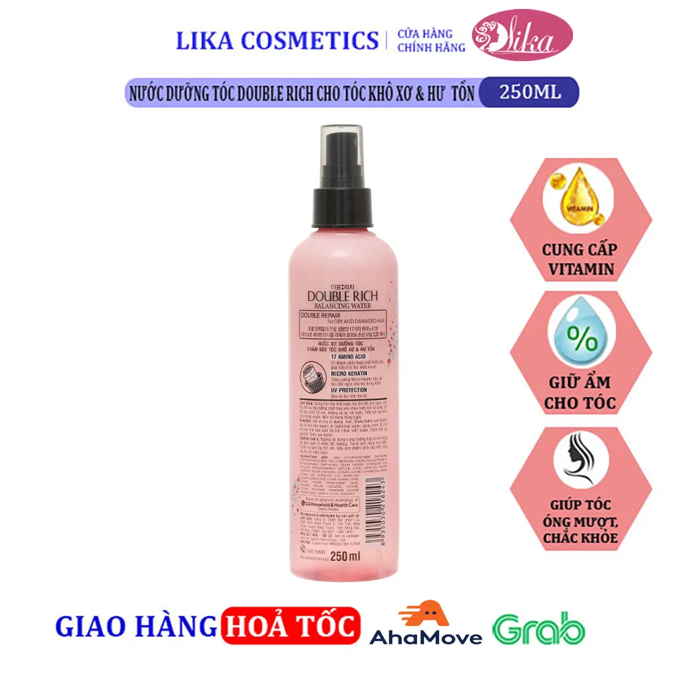 Nước dưỡng tóc Double Rich cho tóc khô xơ & hư tổn 250ml