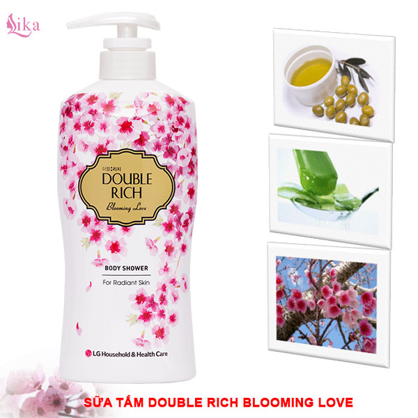 Sữa tắm Double Rich hoa anh đào Blooming Love 800g