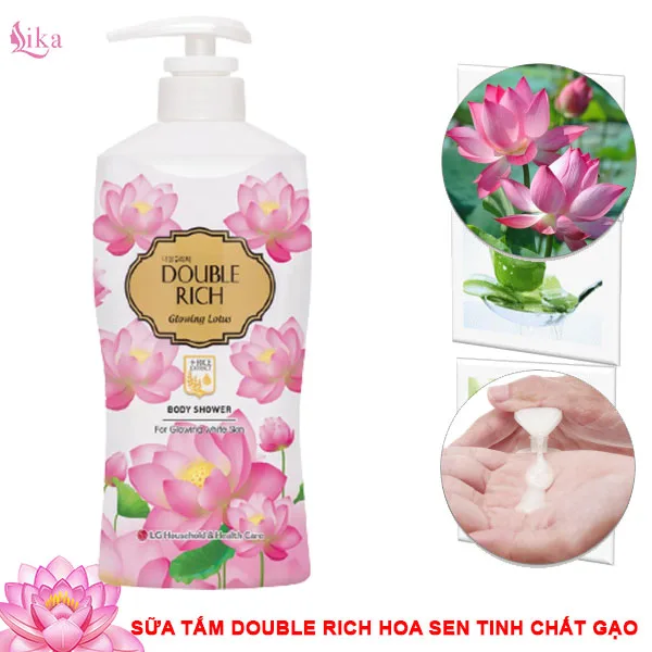 Sữa tắm Double Rich hoa sen Glowing Lotus 800g