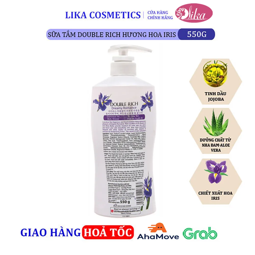 Sữa tắm Double Rich Hoa IRis 550g