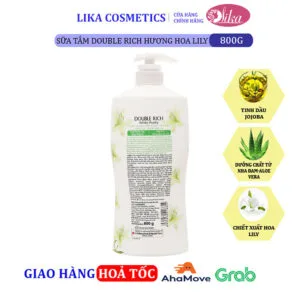 Lika Cosmetics - Mỹ Phẩm Tiêu Dùng Hàn Quốc 47 Sữa tắm Double Rich Hoa Lily 800g
