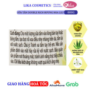 Sữa tắm Double Rich Hoa Lily 800g
