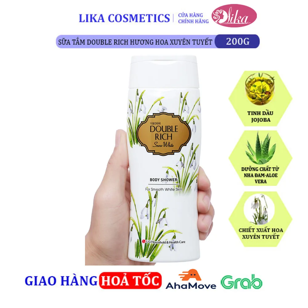 Sữa tắm Double Rich Hoa Xuyên Tuyết 200g 8 Sữa tắm Double Rich Hoa Xuyên Tuyết 200g
