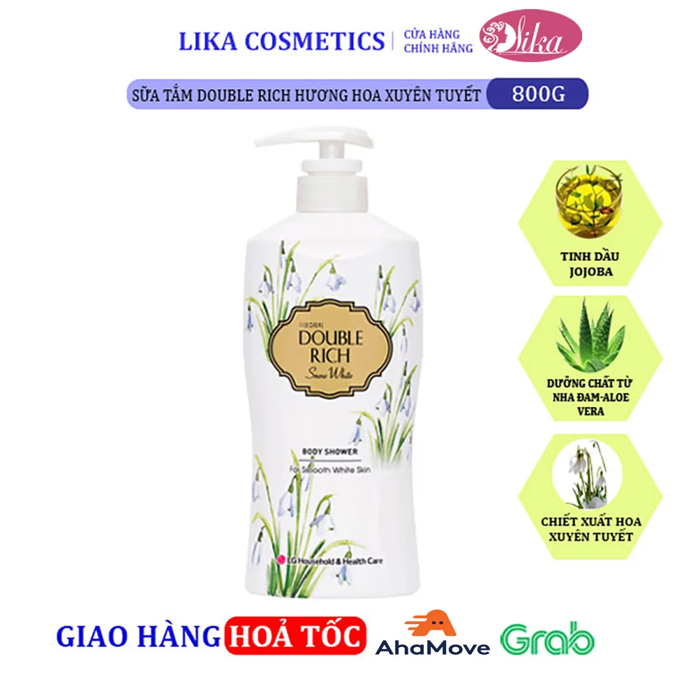 Sữa tắm Double Rich Hoa Xuyên Tuyết 800g 1 Sữa tắm Double Rich Hoa Xuyên Tuyết 800g