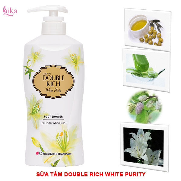 Sữa tắm Double Rich Hoa Lily White Purity 800g