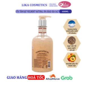 Sữa tắm On The Body hạt Veilment Natural Spa Dead Sea Salt 600g