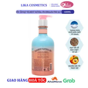 Lika Cosmetics - Mỹ Phẩm Tiêu Dùng Hàn Quốc 57 Sữa tắm OTB hạt Veilment Natural Spa Himalaya Pink Salt 600g