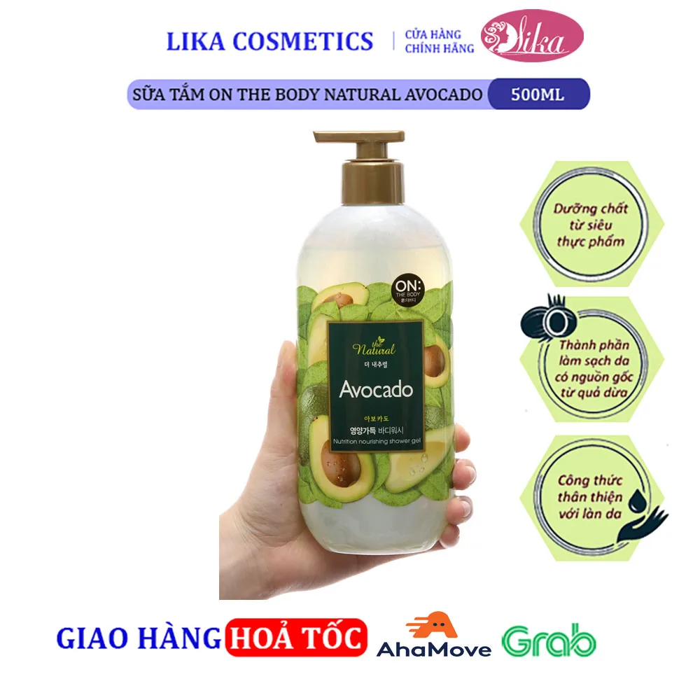 Sữa tắm On The Body Natural Avocado 500g