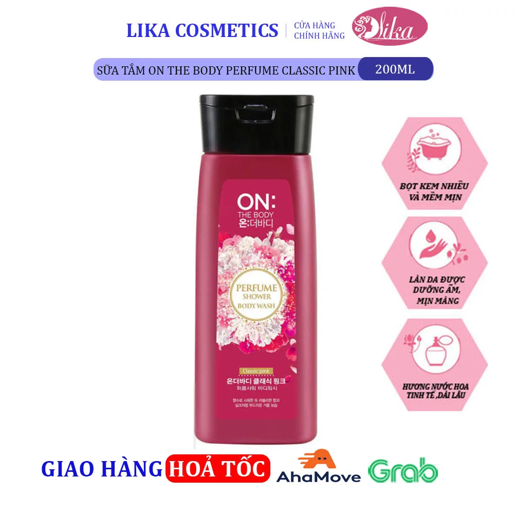 Sữa tắm On The Body Perfume Classic Pink 200ml