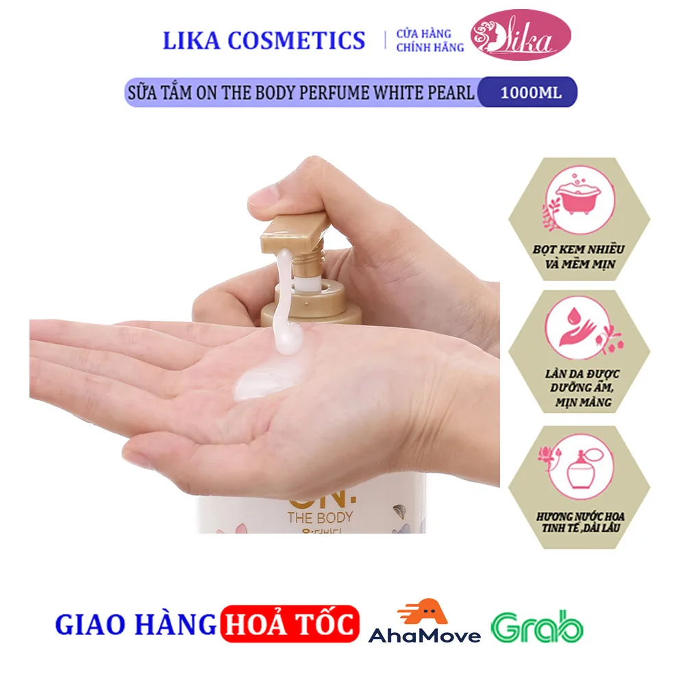 Sữa tắm On The Body Perfume White Pearl 1000g