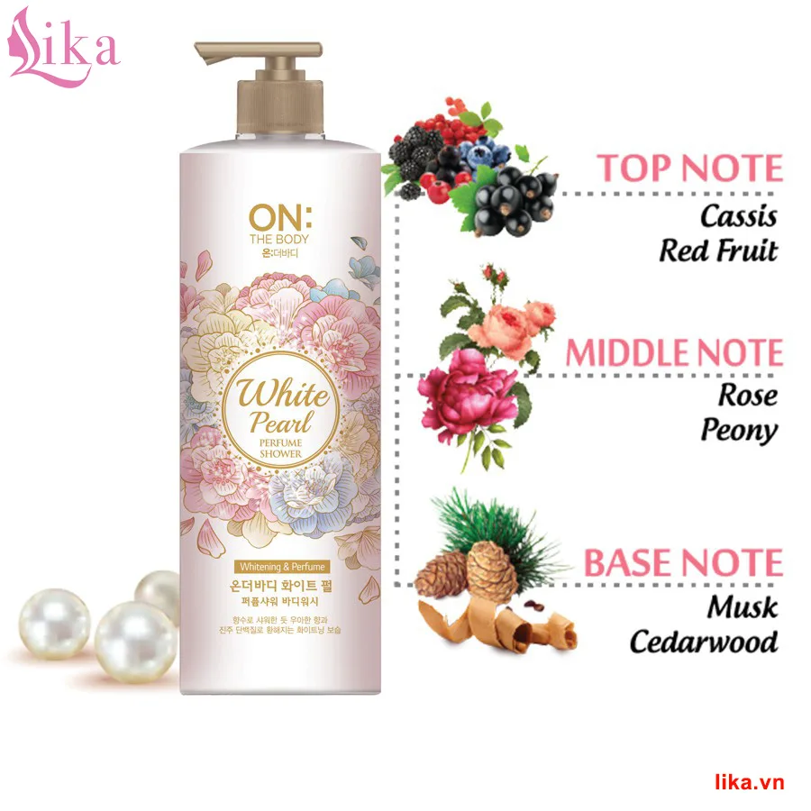 Sữa tắm on the body hương nước hoa