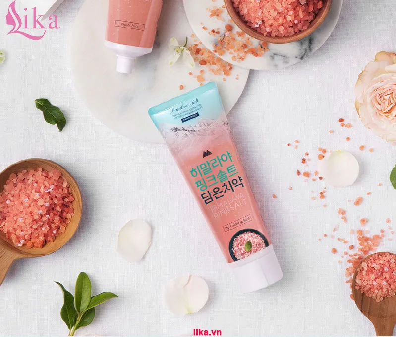 Kem đánh răng muối hồng Himalaya Pink Salt Floral Mint 100g 11 Thành phần kem đánh răng muối hồng himalaya