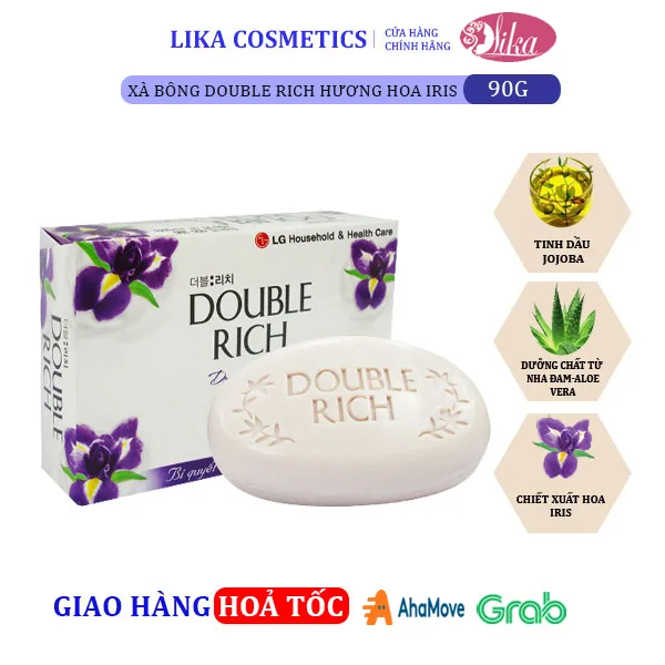 Xà bông Double Rich Hương Hoa IRis 90g 10 Xà bông Double Rich Hương Hoa IRis 90g
