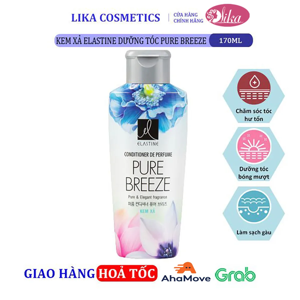 Kem xả Elastine dưỡng tóc Pure Breeze 170ml