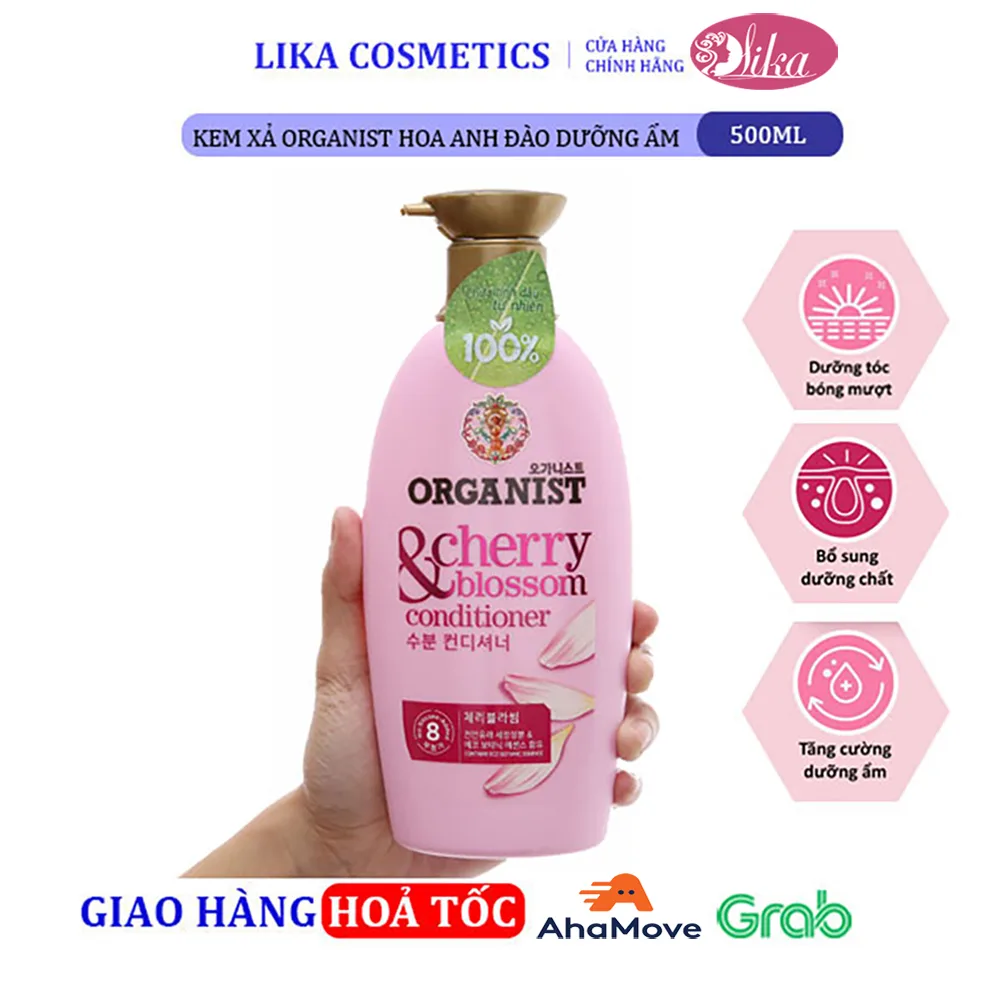 Kem xả Organist Hoa anh đào dưỡng ẩm 500ml 3 Kem xả Organist Hoa anh đào dưỡng ẩm 500ml