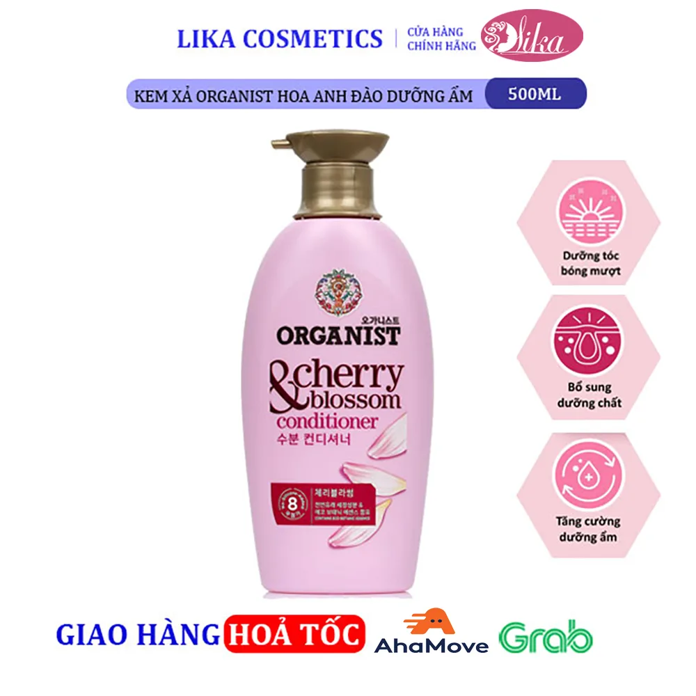 Kem xả Organist Hoa anh đào dưỡng ẩm 500ml 1 Kem xả Organist Hoa anh đào dưỡng ẩm 500ml