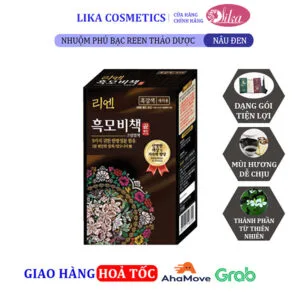 Nhuộm phủ bạc REEN thảo dược Nâu đen