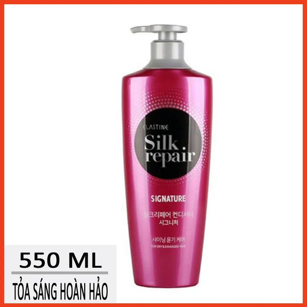 Kem xả Elastine Silk Repair Perfect Shining 550ml