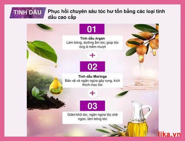 Thành phần dầu gội Elastine silk repair
