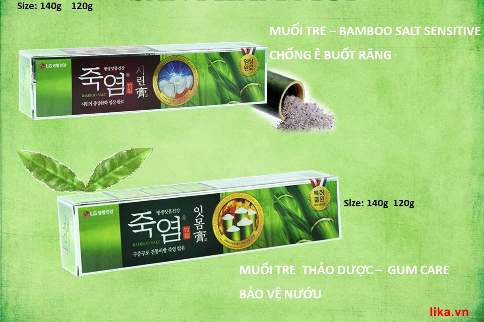 Kem đánh răng bamboo salt chống ê buốt