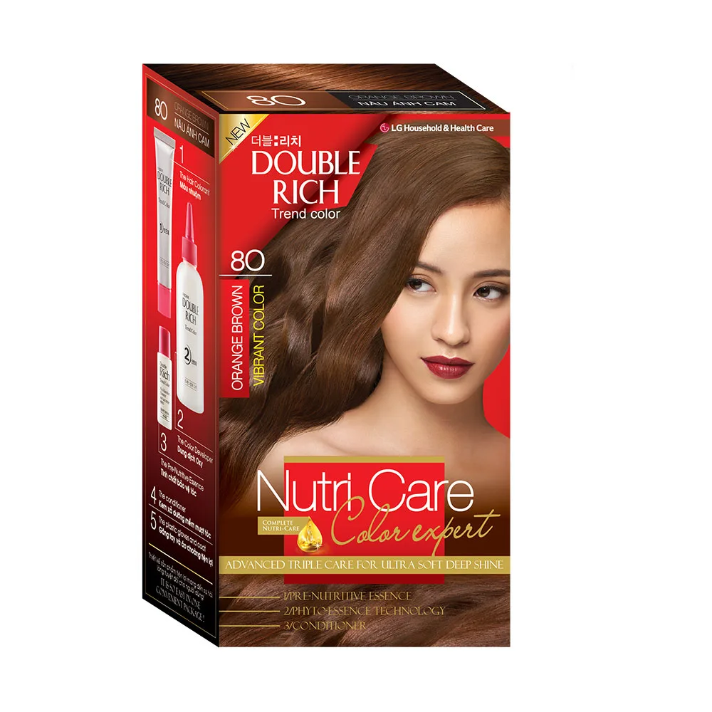 Nhuộm tóc Double Rich 8O Orange Brown