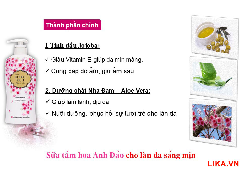 Sữa Tám Hoa Anh Đào Cho Da Sáng Mịn