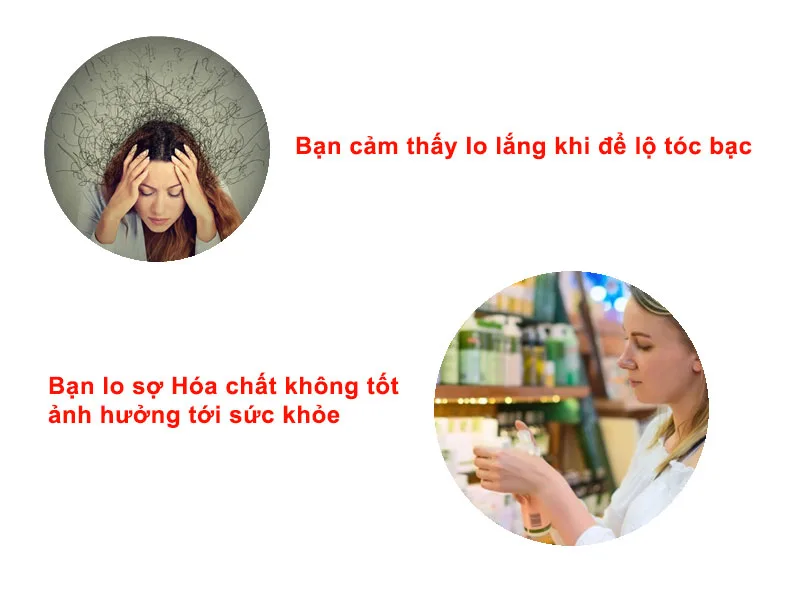 Thực trạng tóc bạc và hóa chất không tốt