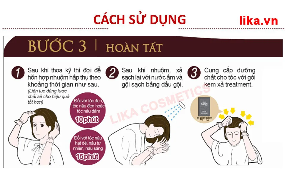 Hướng dẫn nhuộm tóc tại nhà hoàn tất