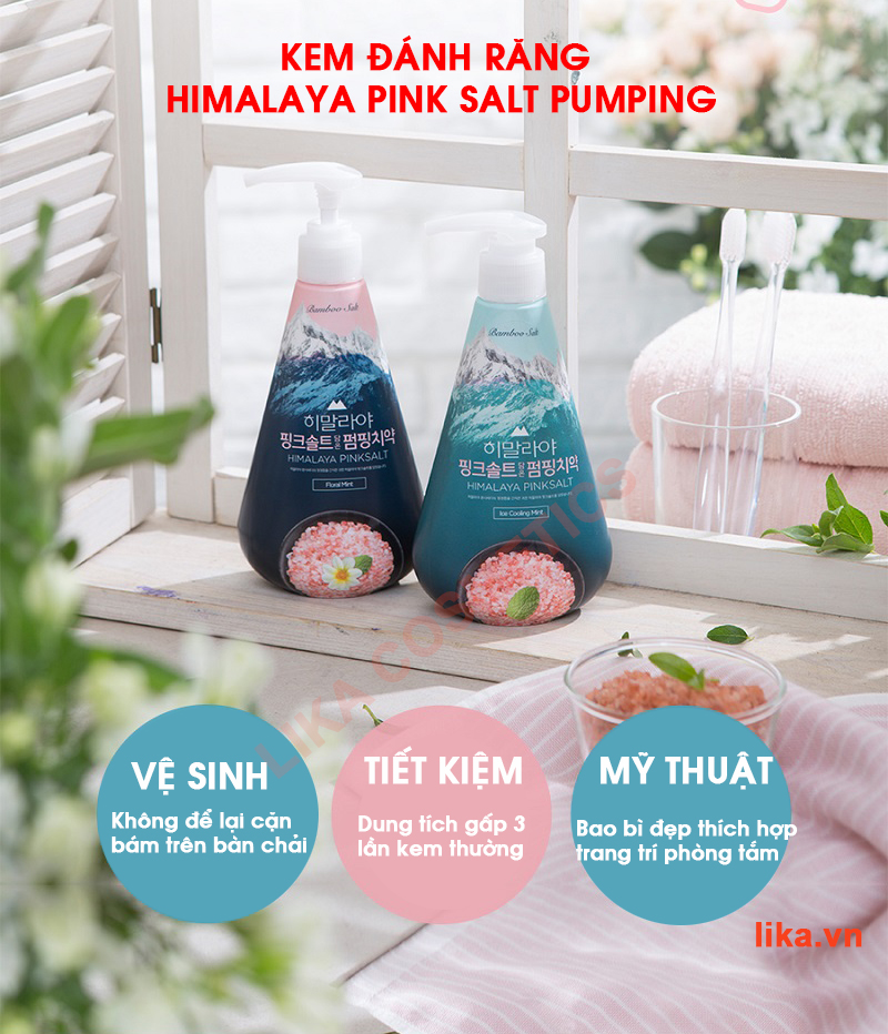 Kem Đánh Răng Himalaya Pink Salt Pumping