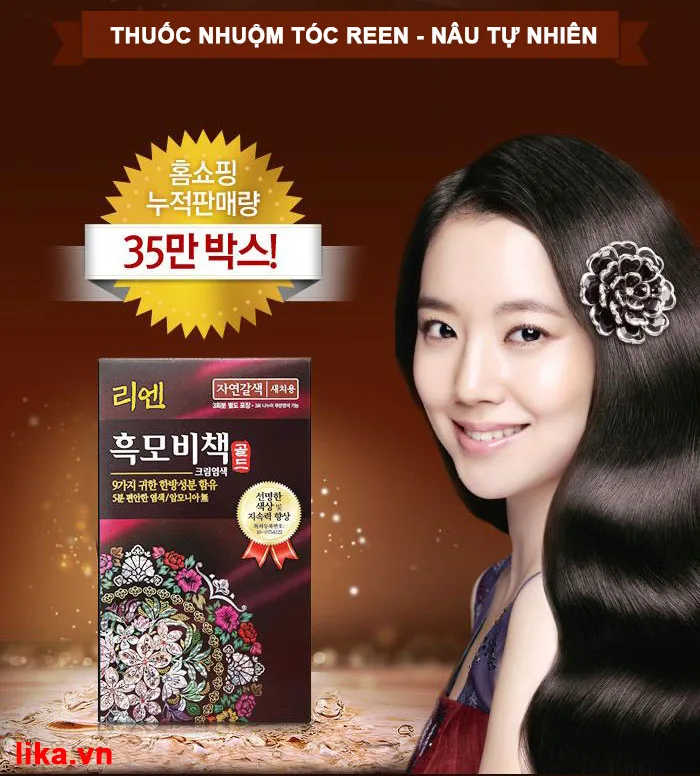 Thuốc nhuộm tóc ReEn nâu tự nhiên